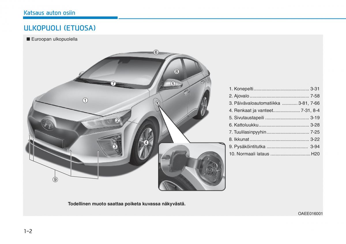 Hyundai Ioniq Electric omistajan kasikirja / page 90