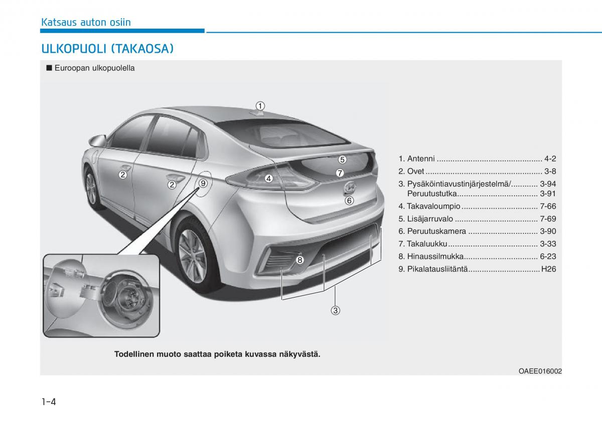 Hyundai Ioniq Electric omistajan kasikirja / page 92