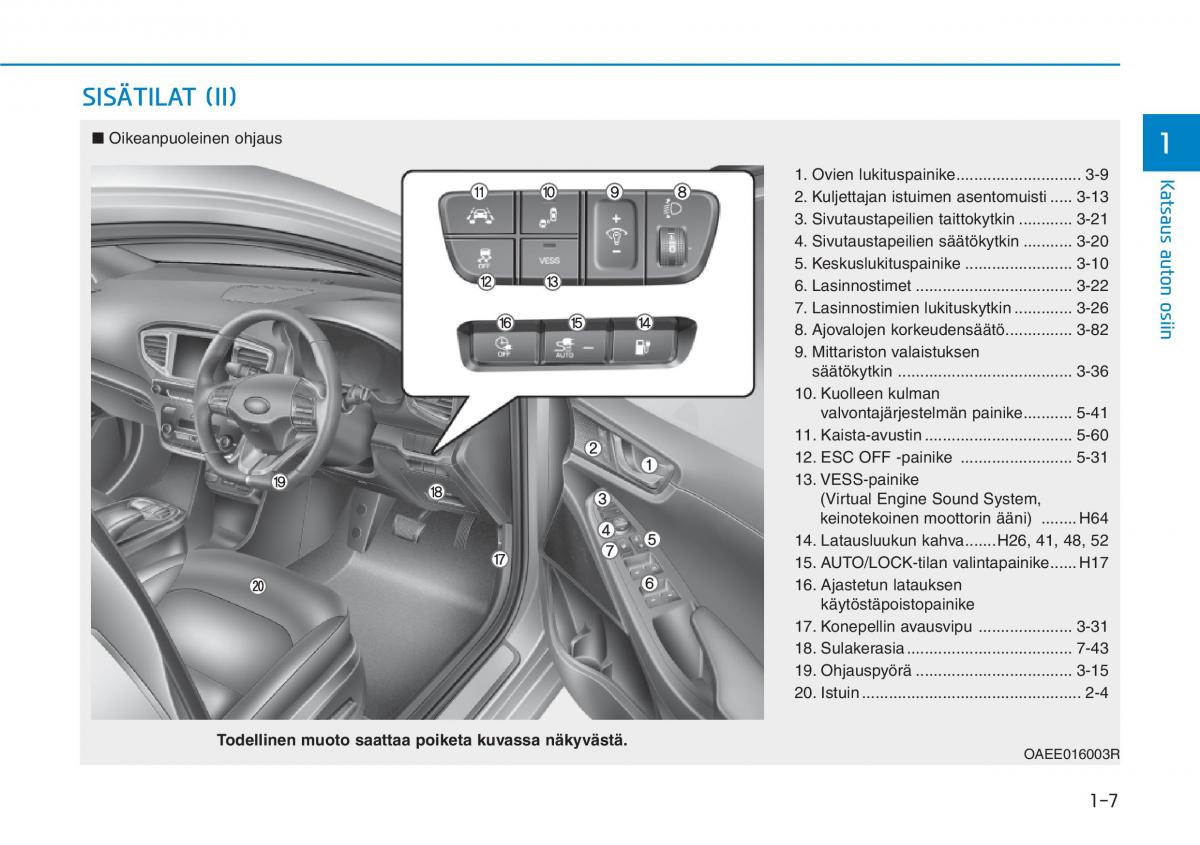 Hyundai Ioniq Electric omistajan kasikirja / page 95