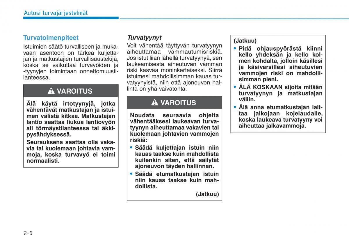 Hyundai Ioniq Electric omistajan kasikirja / page 104