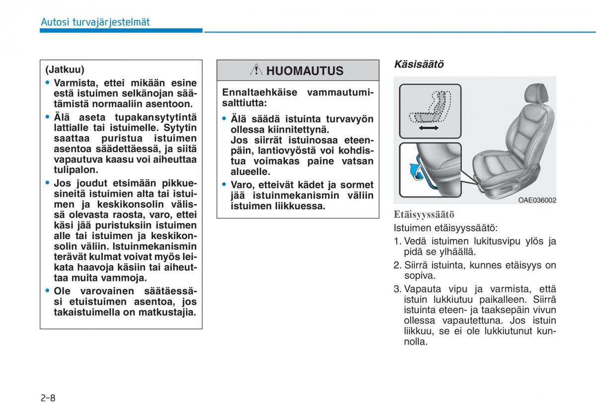 Hyundai Ioniq Electric omistajan kasikirja / page 106