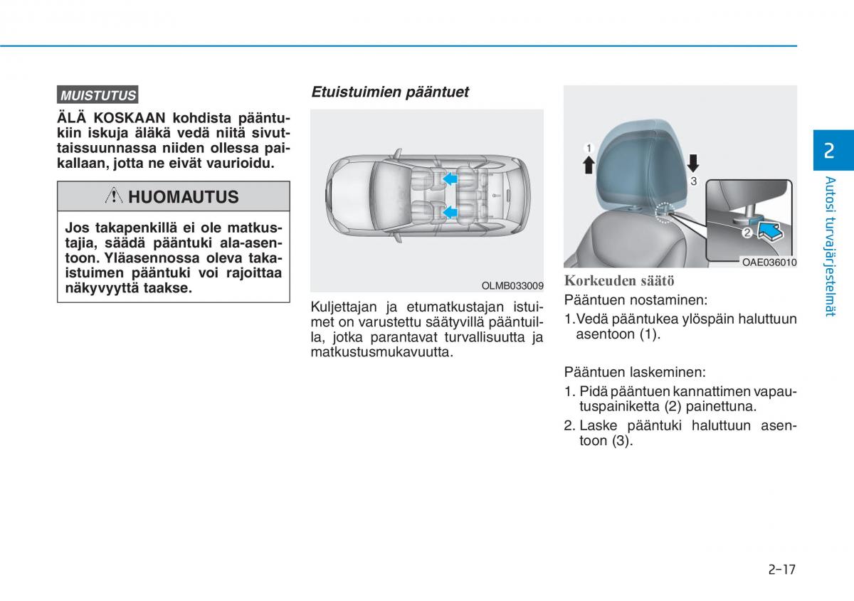 Hyundai Ioniq Electric omistajan kasikirja / page 115