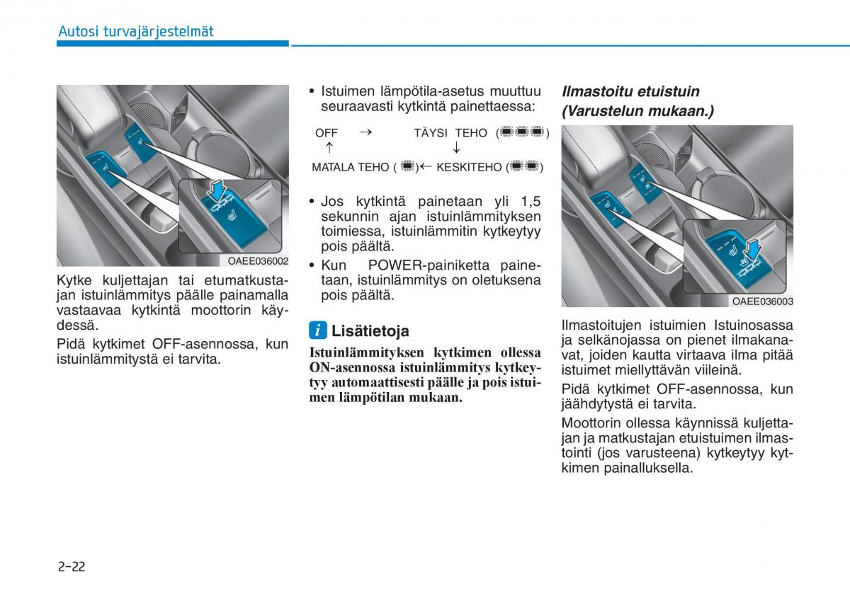 Hyundai Ioniq Electric omistajan kasikirja / page 120