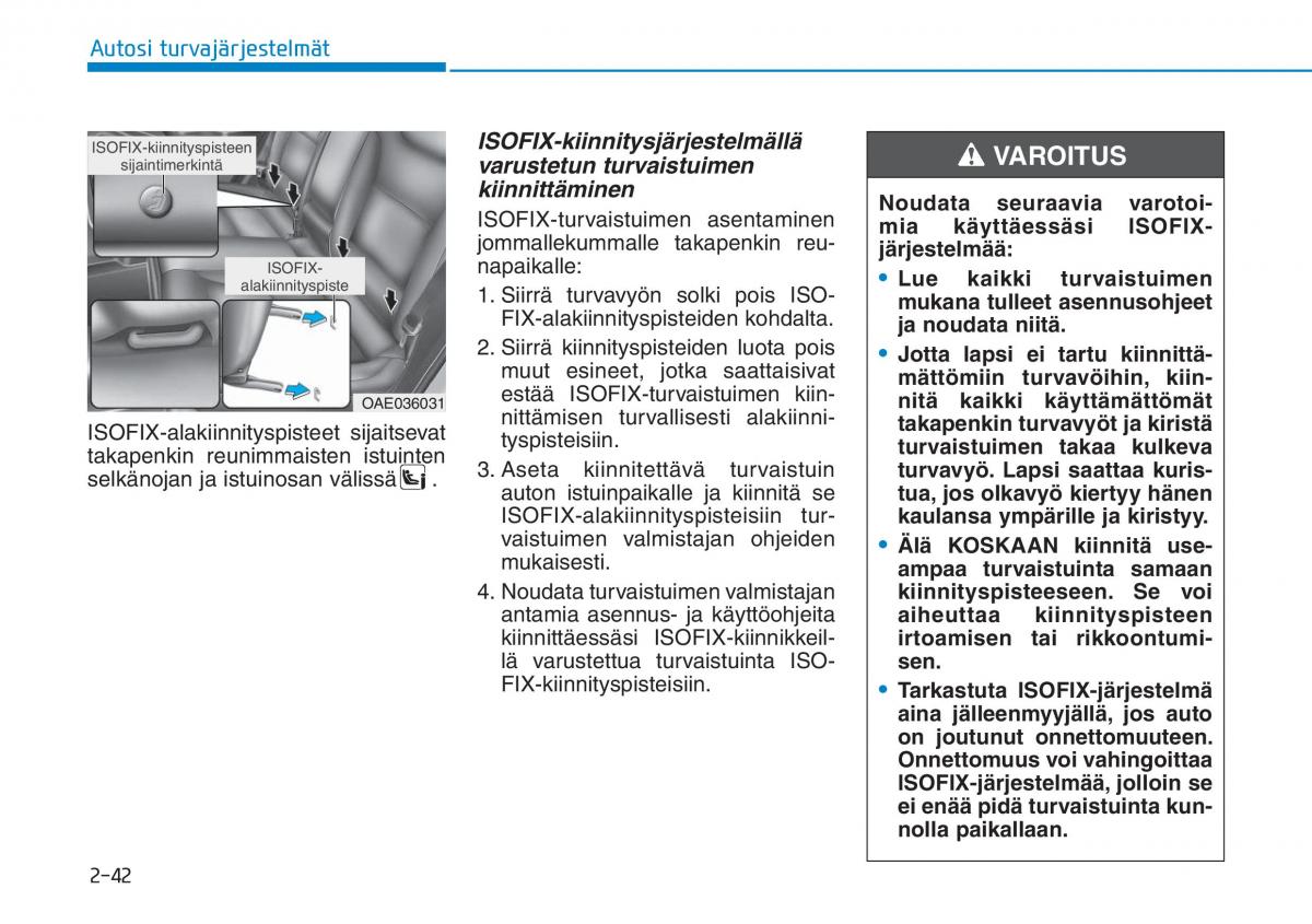 Hyundai Ioniq Electric omistajan kasikirja / page 140