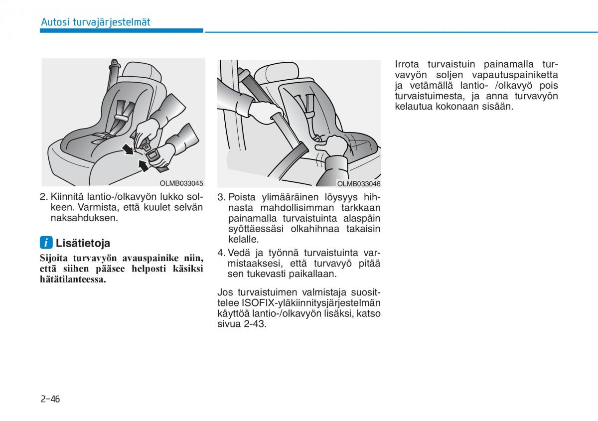 Hyundai Ioniq Electric omistajan kasikirja / page 144