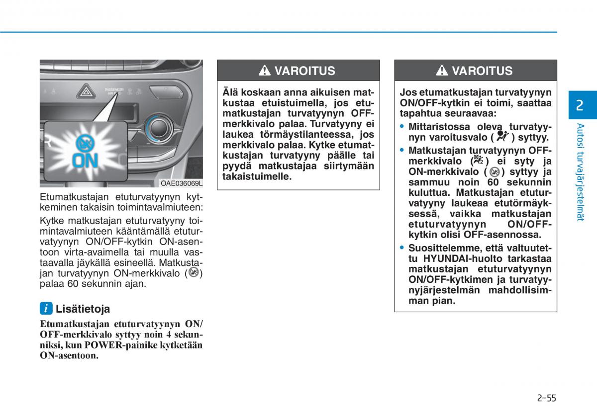 Hyundai Ioniq Electric omistajan kasikirja / page 153