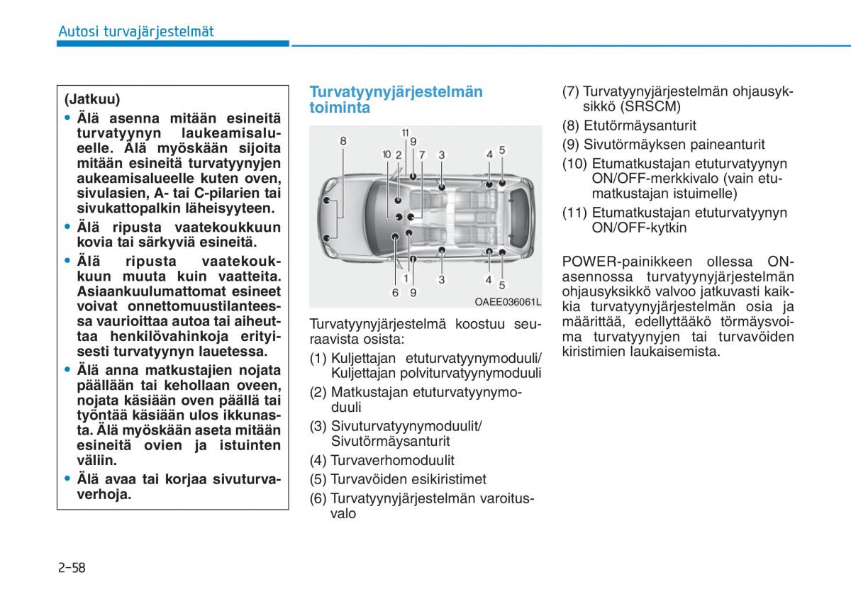 Hyundai Ioniq Electric omistajan kasikirja / page 156