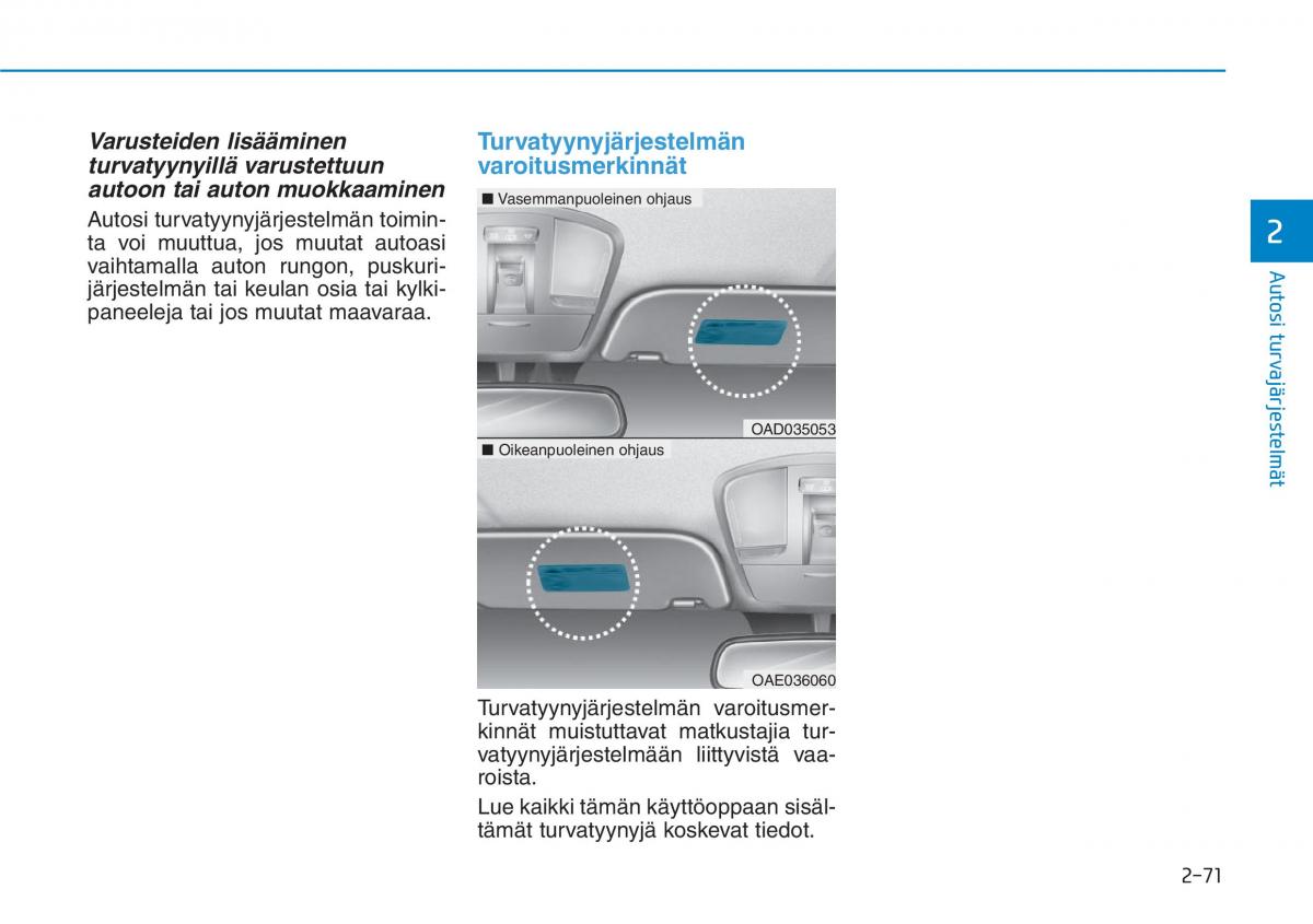 Hyundai Ioniq Electric omistajan kasikirja / page 169