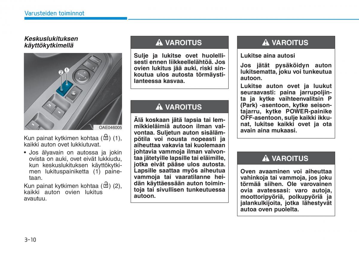 Hyundai Ioniq Electric omistajan kasikirja / page 179