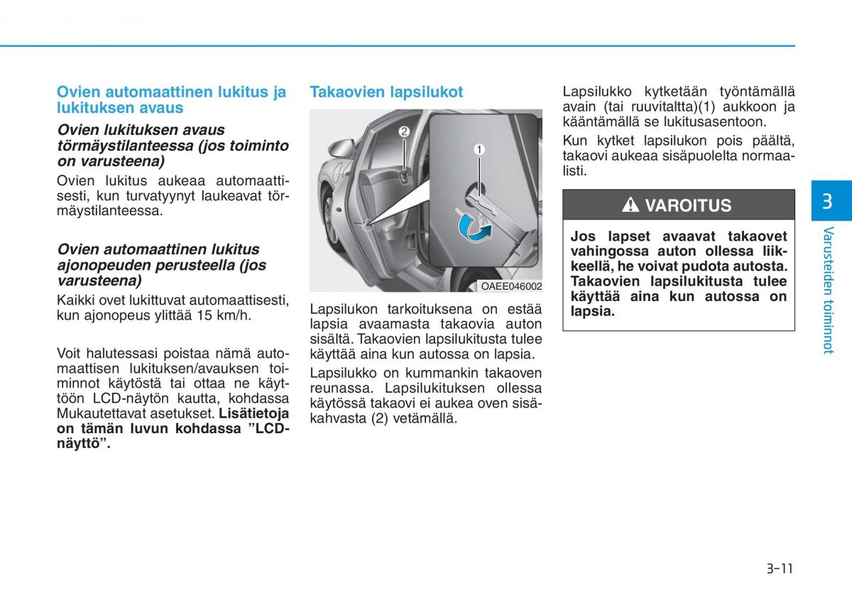 Hyundai Ioniq Electric omistajan kasikirja / page 180