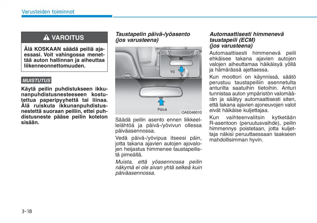 Hyundai Ioniq Electric omistajan kasikirja / page 187