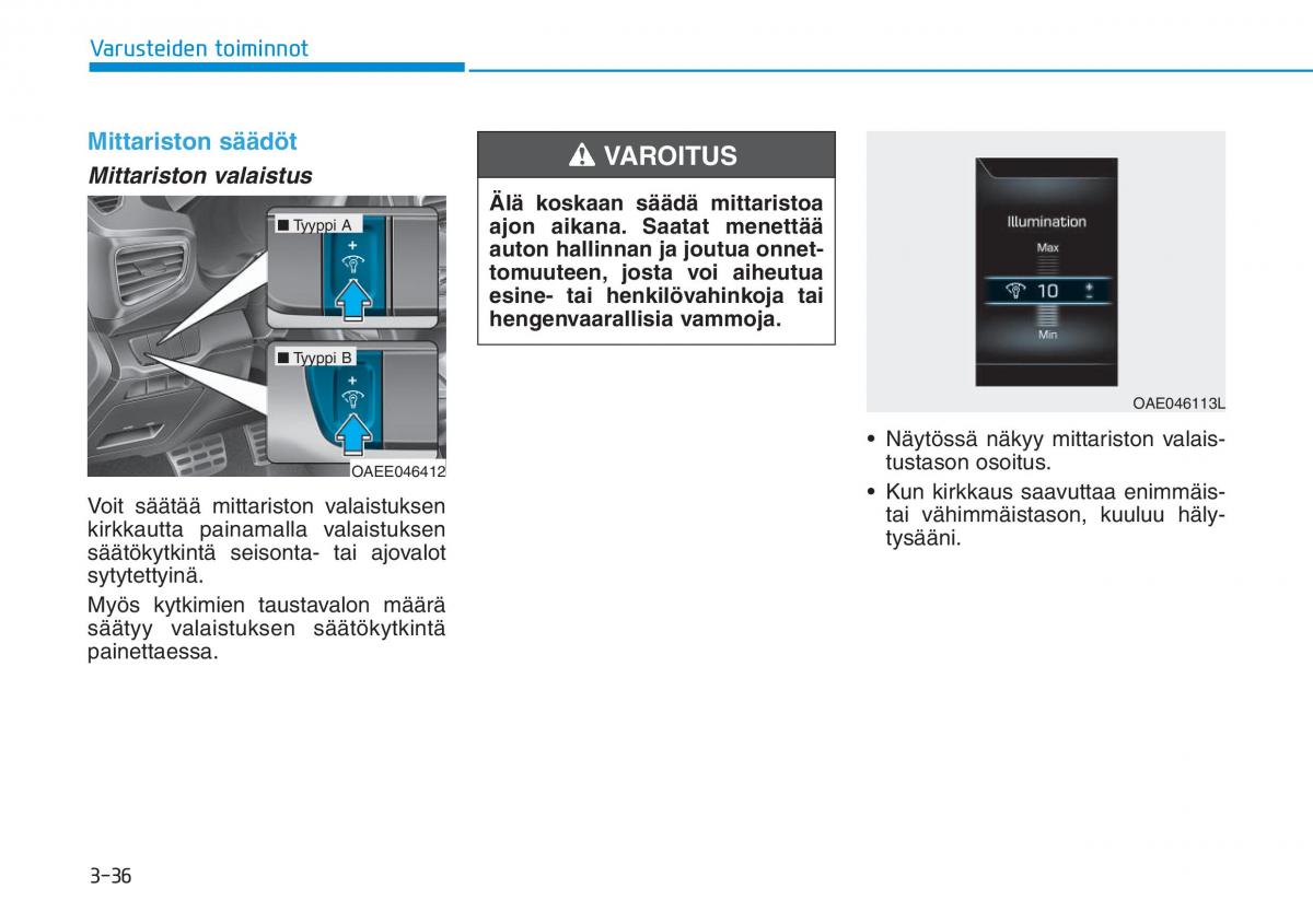 Hyundai Ioniq Electric omistajan kasikirja / page 205