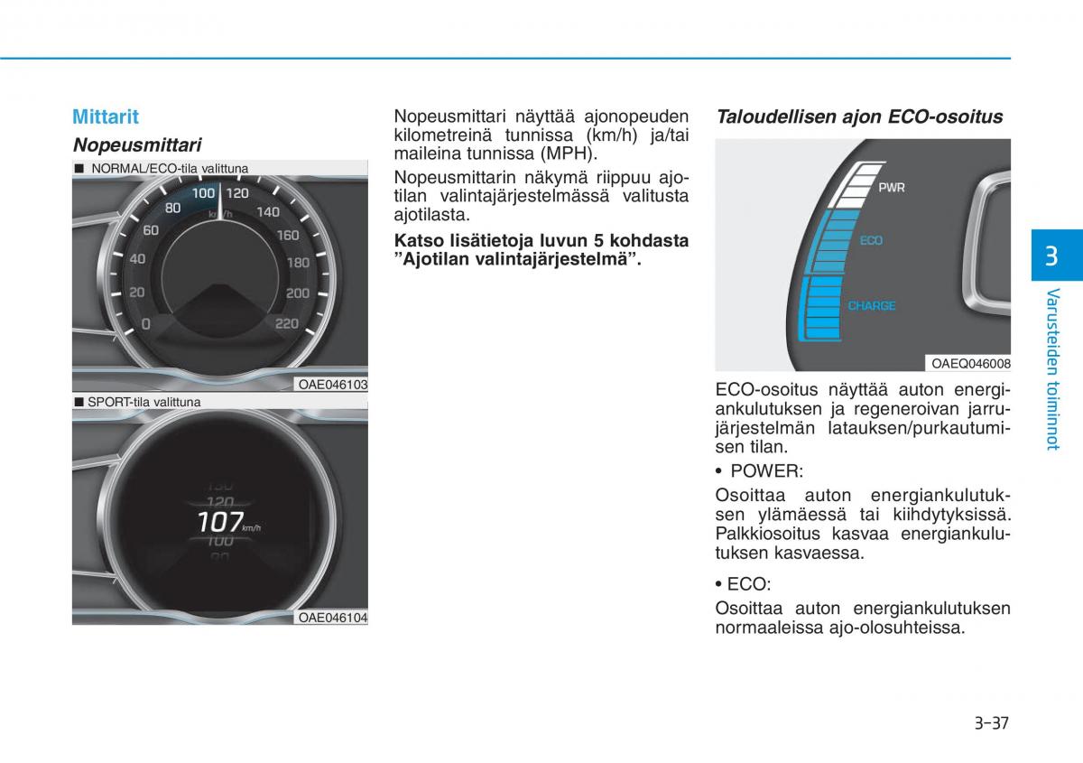 Hyundai Ioniq Electric omistajan kasikirja / page 206