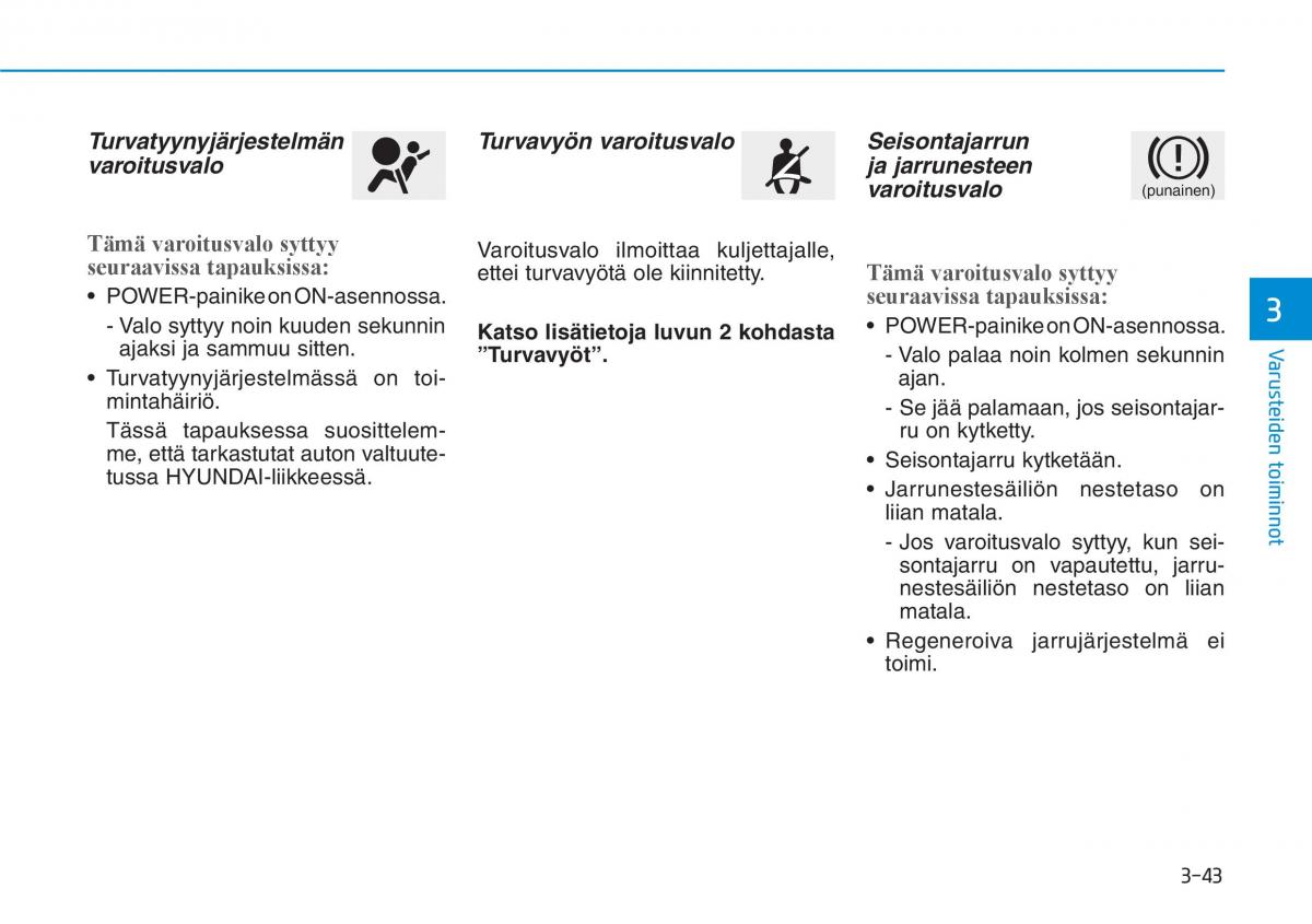 Hyundai Ioniq Electric omistajan kasikirja / page 212