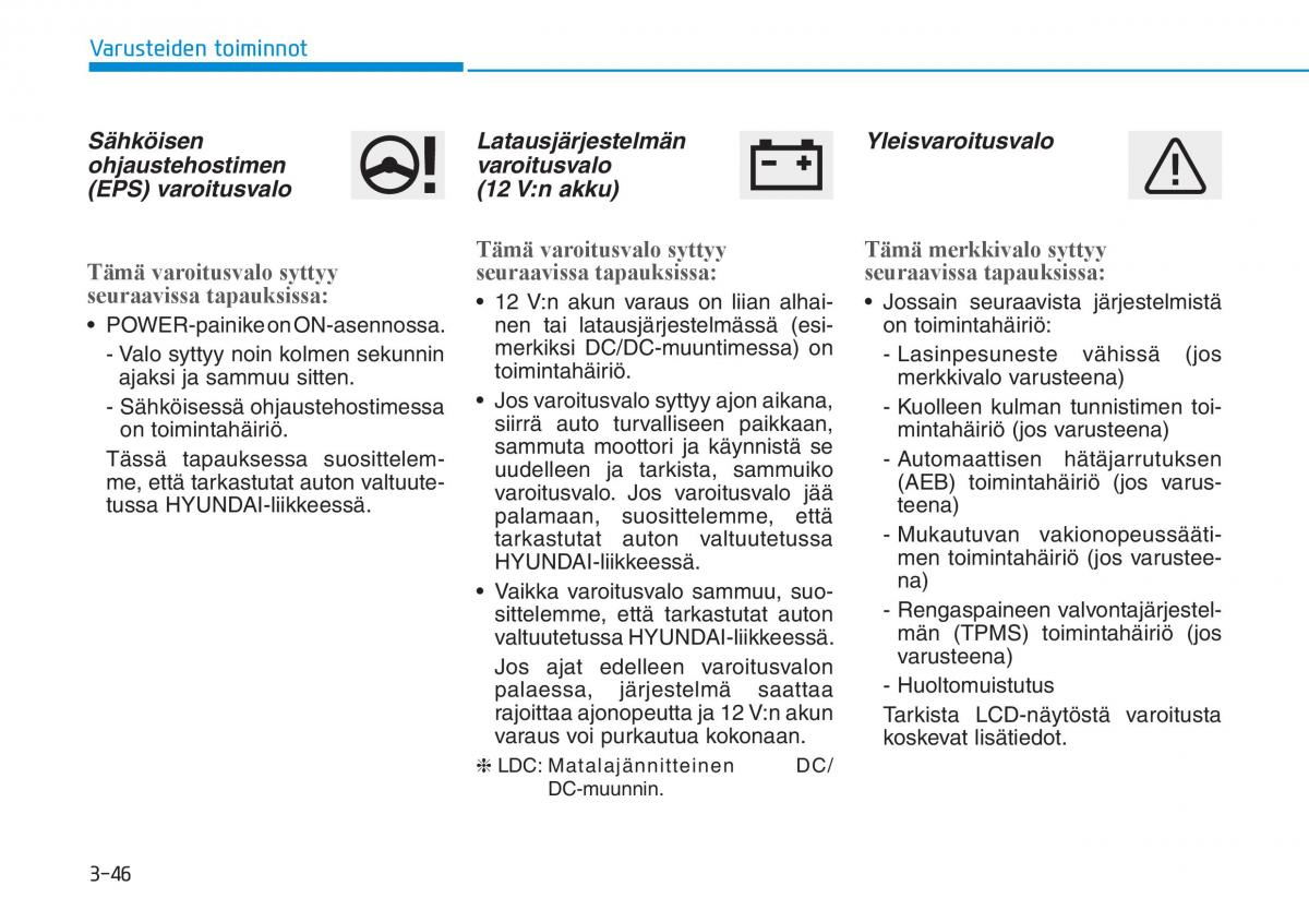 Hyundai Ioniq Electric omistajan kasikirja / page 215