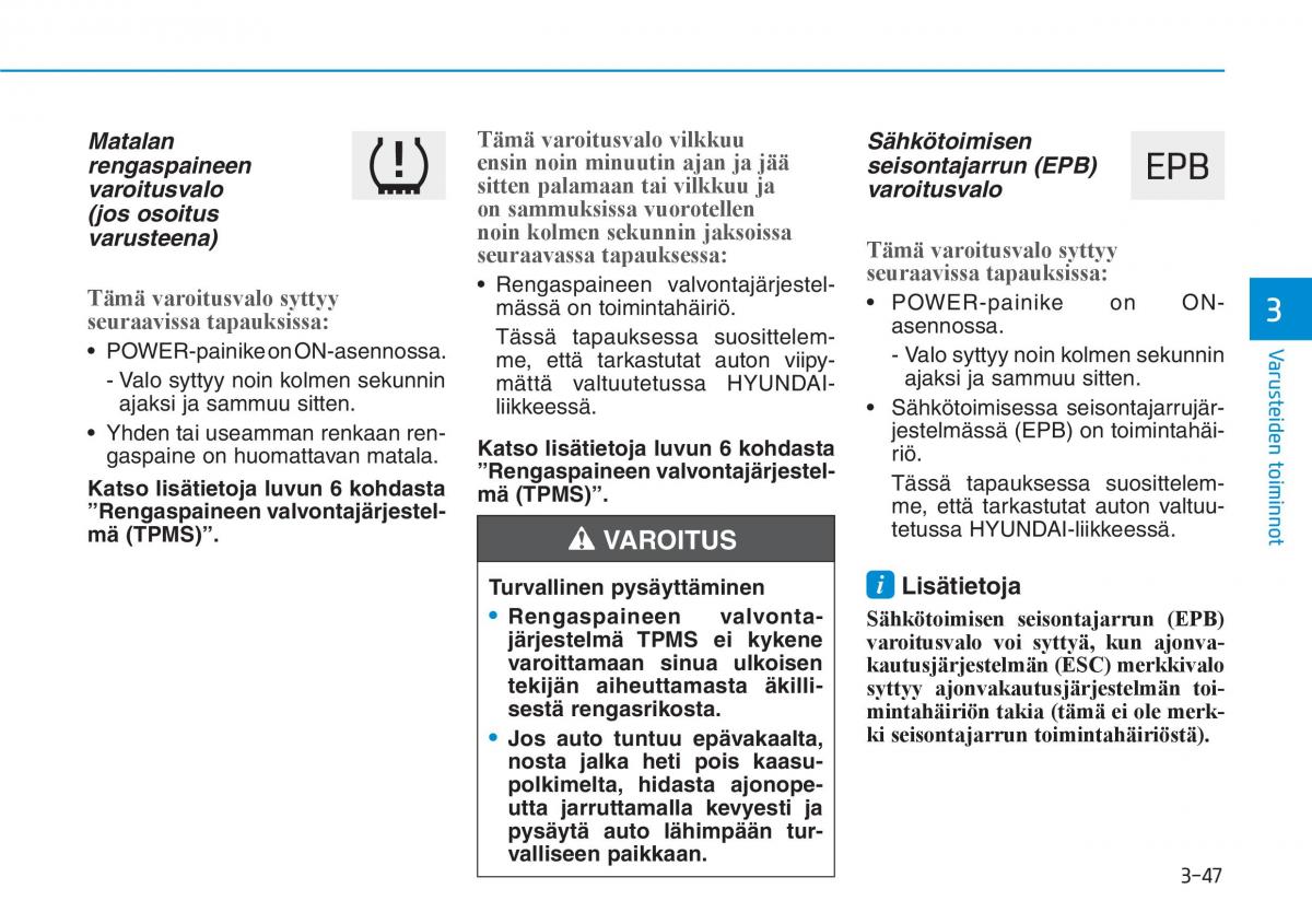 Hyundai Ioniq Electric omistajan kasikirja / page 216