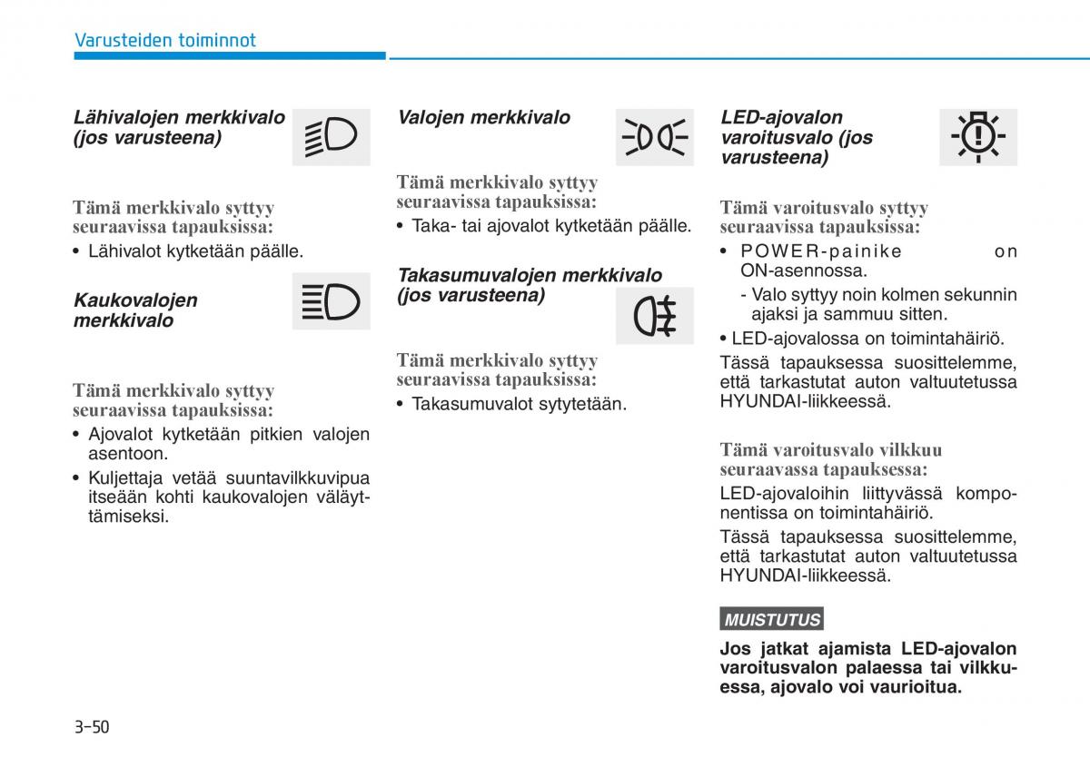 Hyundai Ioniq Electric omistajan kasikirja / page 219