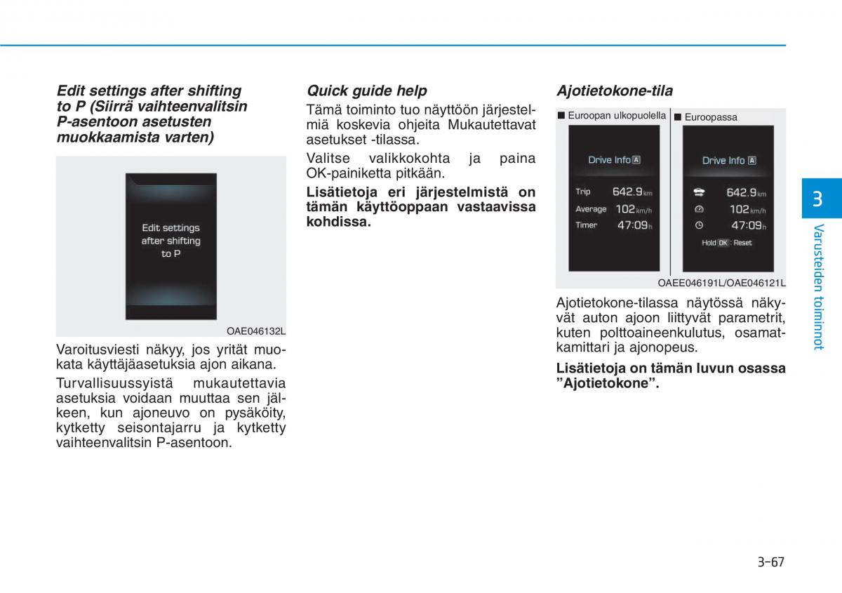 Hyundai Ioniq Electric omistajan kasikirja / page 236