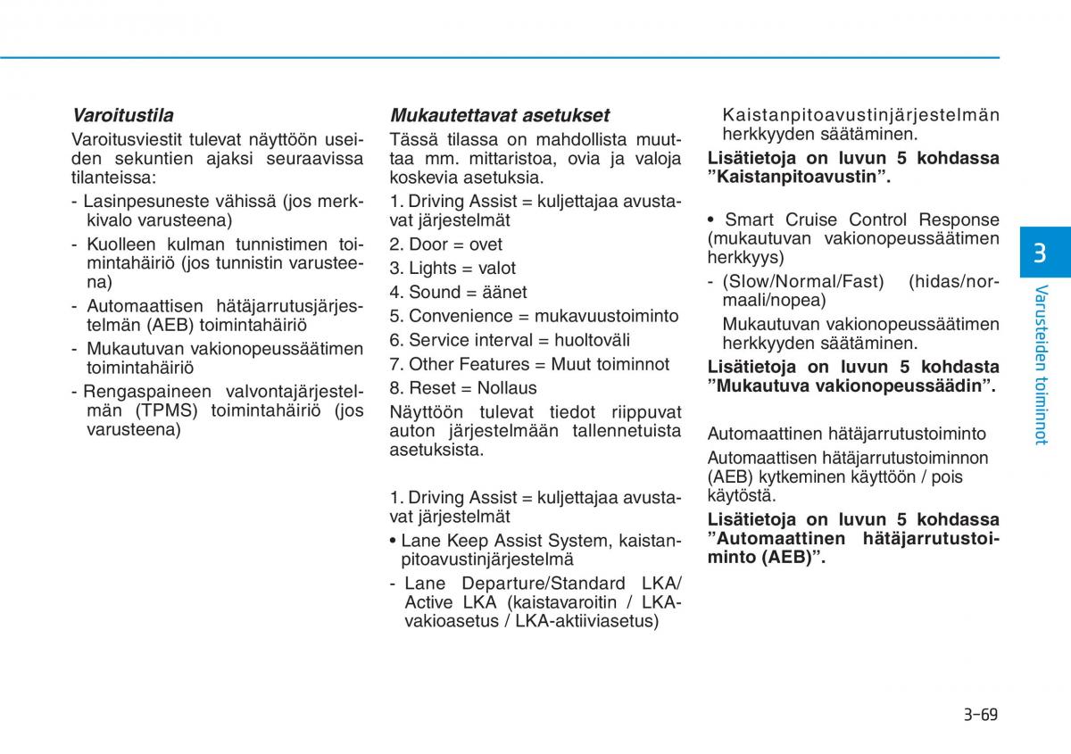 Hyundai Ioniq Electric omistajan kasikirja / page 238