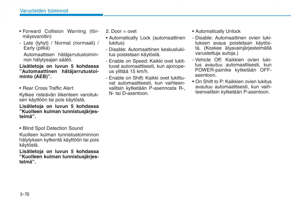 Hyundai Ioniq Electric omistajan kasikirja / page 239