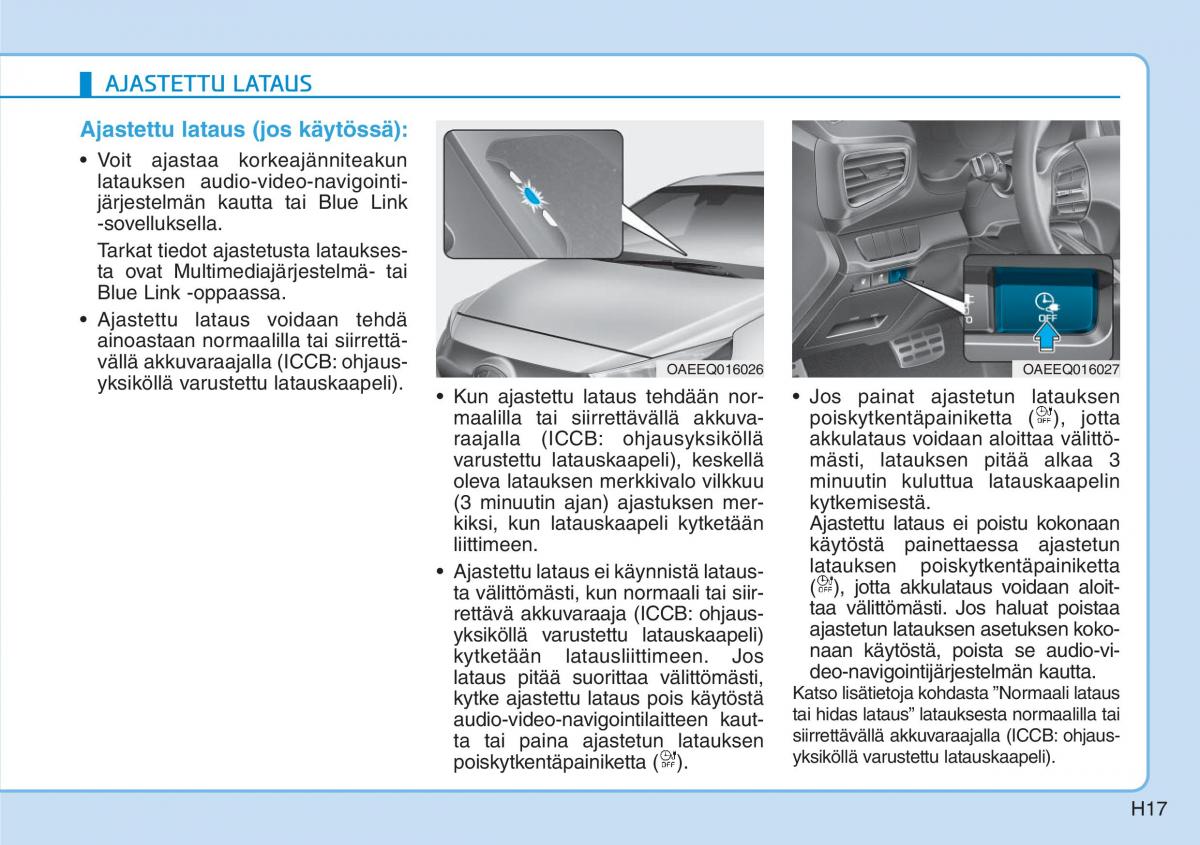 Hyundai Ioniq Electric omistajan kasikirja / page 24