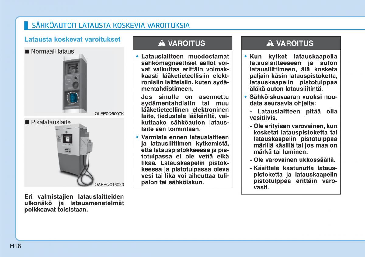 Hyundai Ioniq Electric omistajan kasikirja / page 25