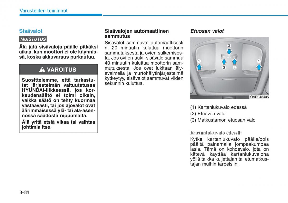 Hyundai Ioniq Electric omistajan kasikirja / page 253