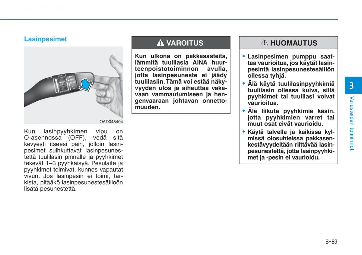 Hyundai Ioniq Electric omistajan kasikirja / page 258