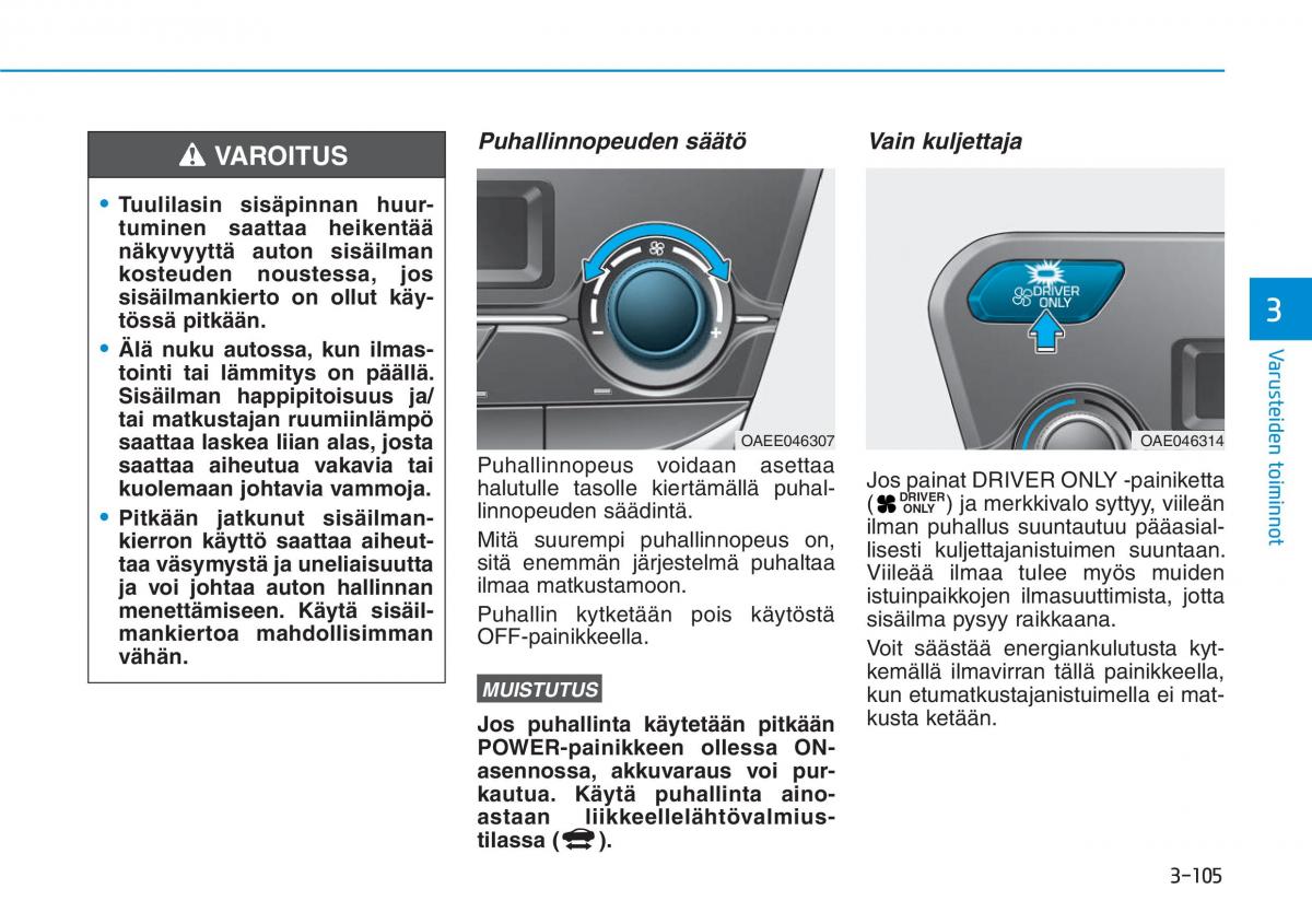 Hyundai Ioniq Electric omistajan kasikirja / page 274