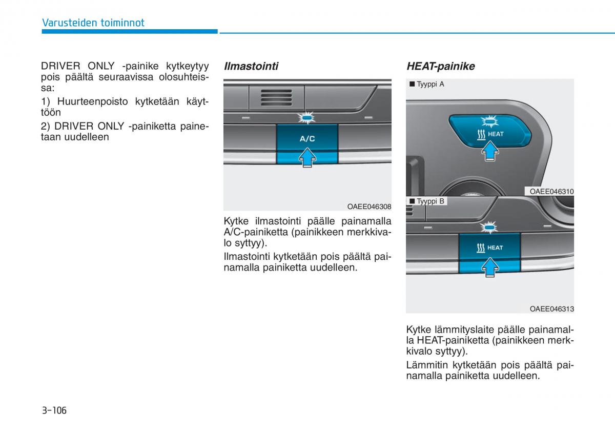 Hyundai Ioniq Electric omistajan kasikirja / page 275