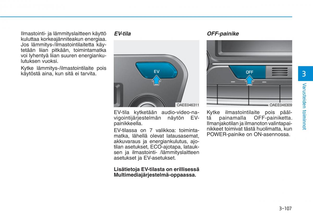 Hyundai Ioniq Electric omistajan kasikirja / page 276