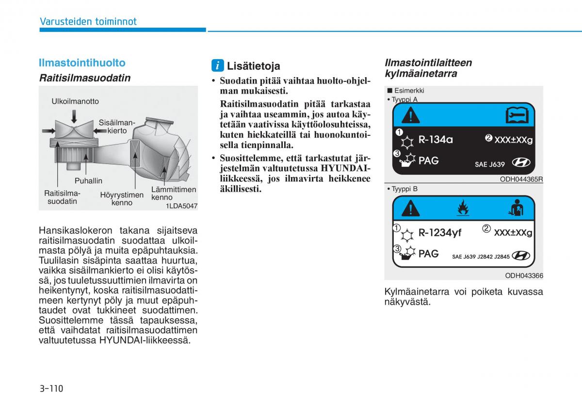 Hyundai Ioniq Electric omistajan kasikirja / page 279