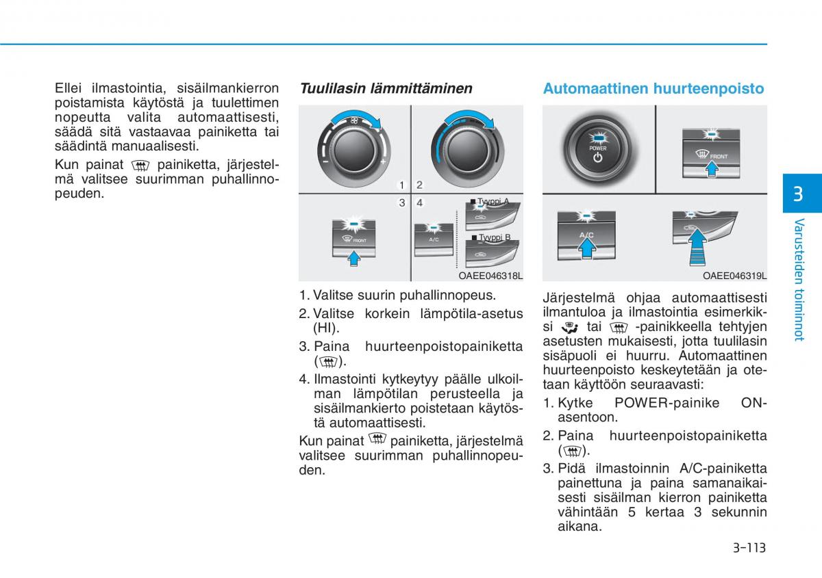 Hyundai Ioniq Electric omistajan kasikirja / page 282