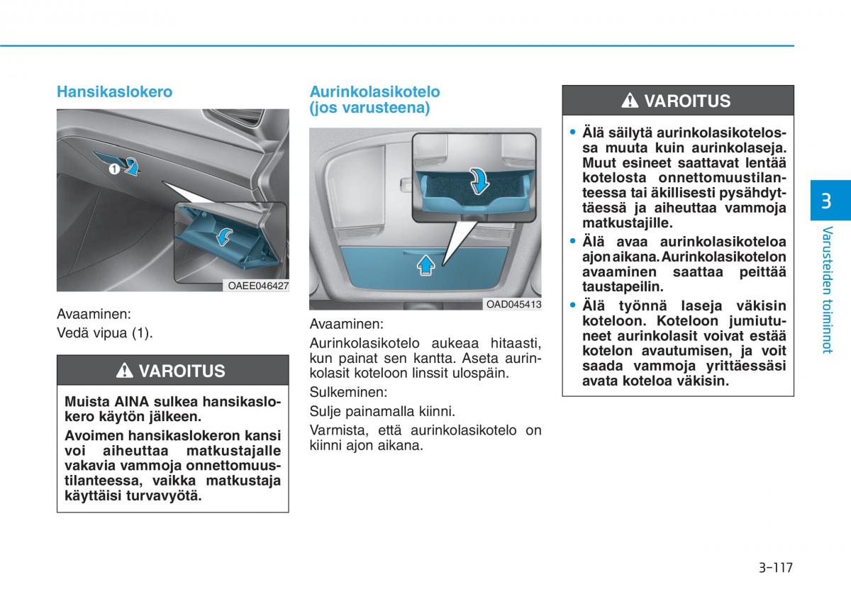 Hyundai Ioniq Electric omistajan kasikirja / page 286