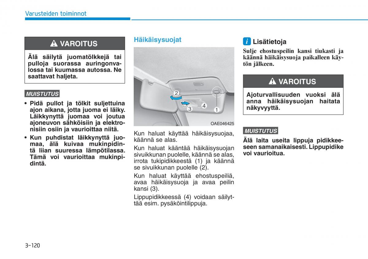 Hyundai Ioniq Electric omistajan kasikirja / page 289