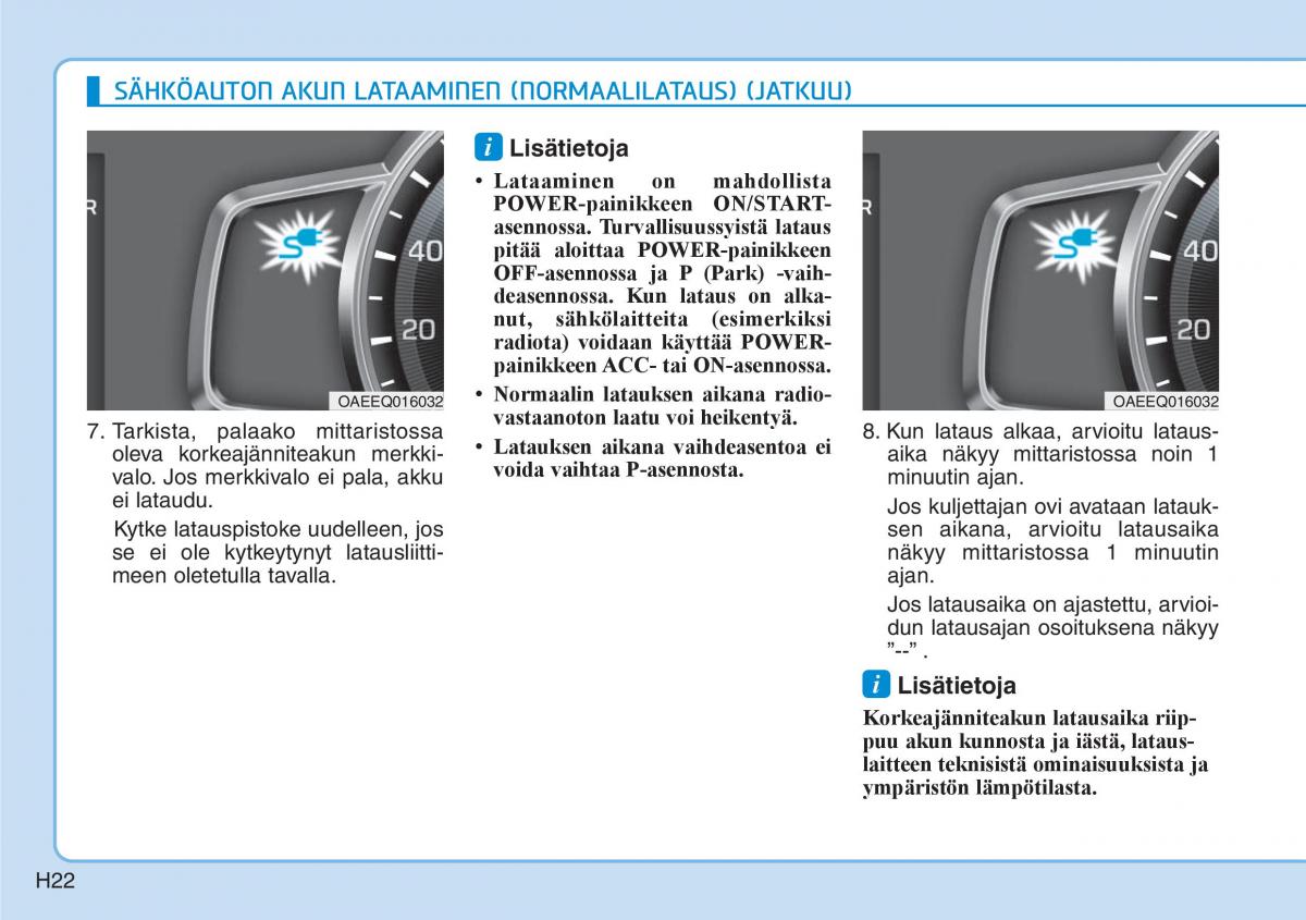 Hyundai Ioniq Electric omistajan kasikirja / page 29