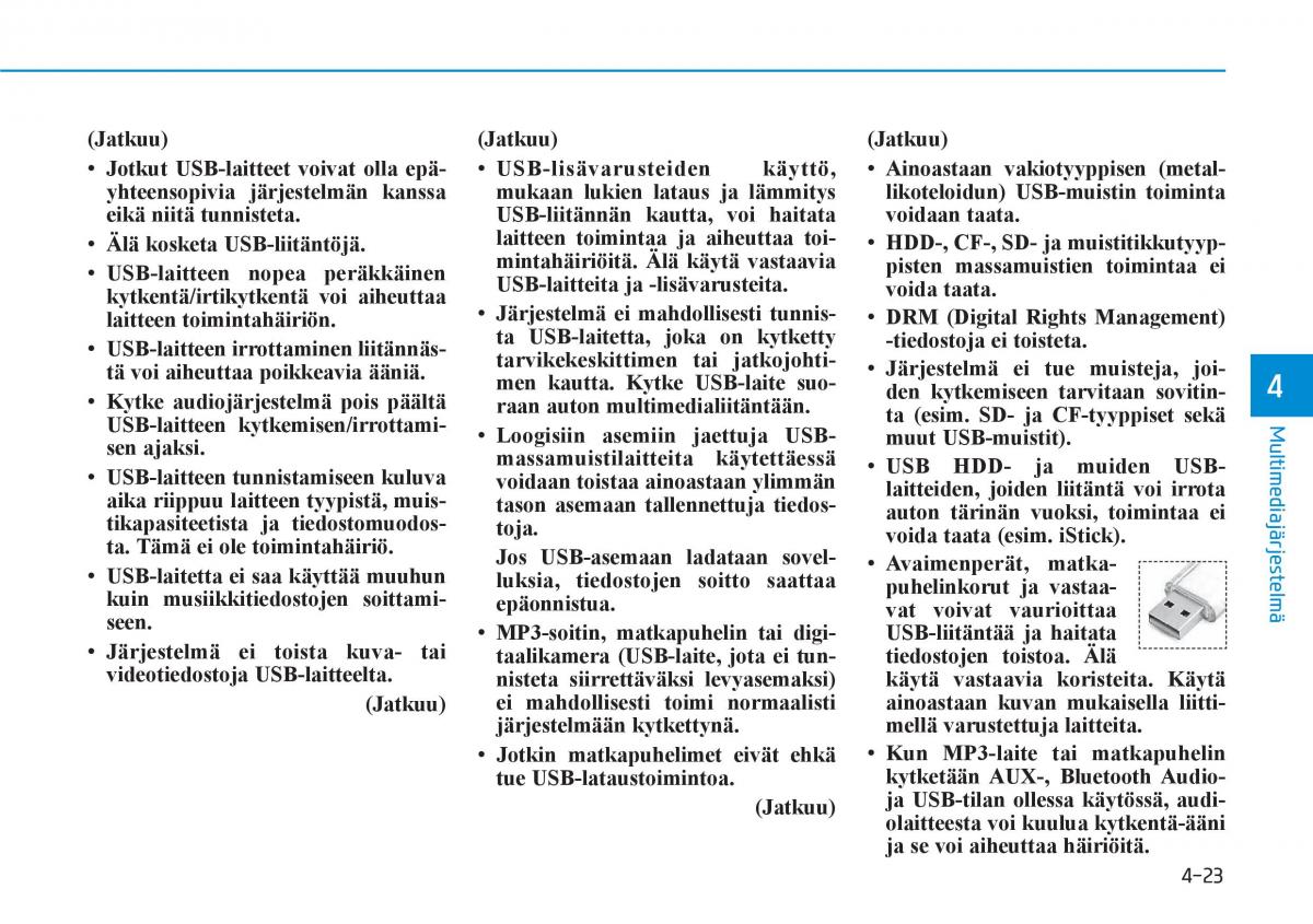 Hyundai Ioniq Electric omistajan kasikirja / page 319