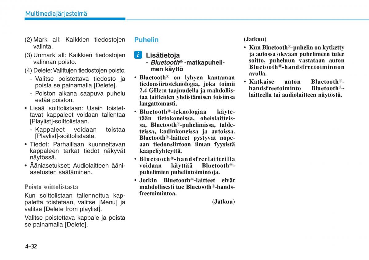 Hyundai Ioniq Electric omistajan kasikirja / page 328