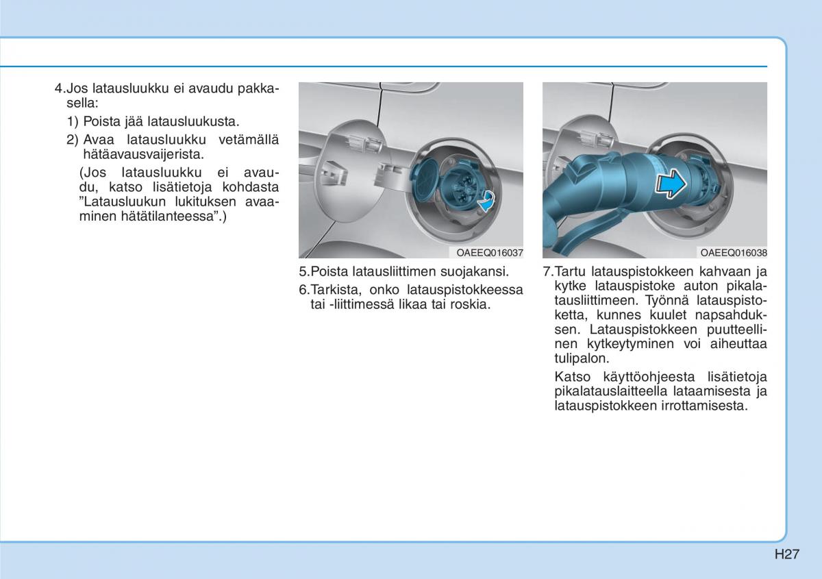 Hyundai Ioniq Electric omistajan kasikirja / page 34