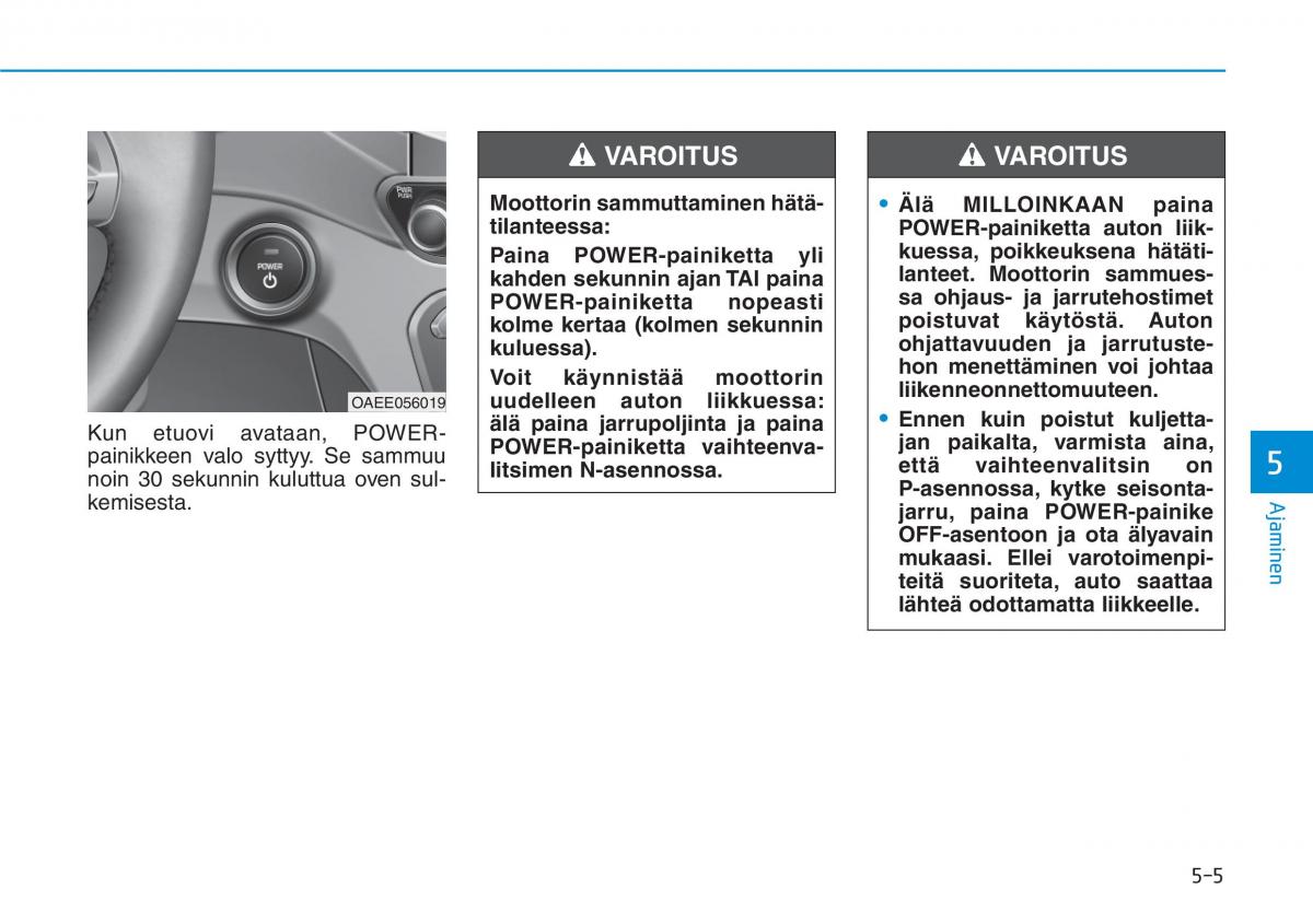 Hyundai Ioniq Electric omistajan kasikirja / page 344