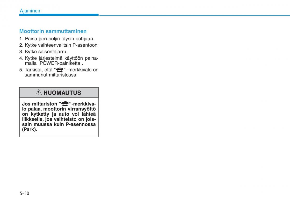 Hyundai Ioniq Electric omistajan kasikirja / page 349