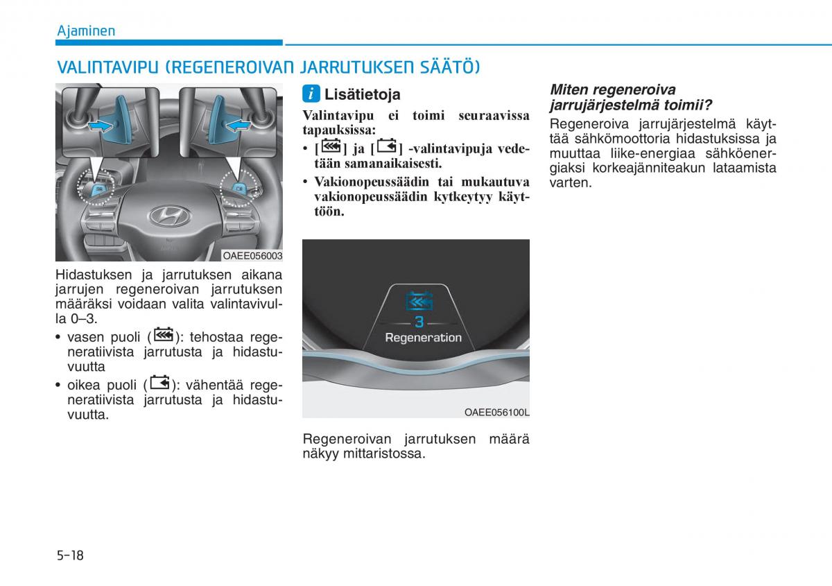 Hyundai Ioniq Electric omistajan kasikirja / page 357