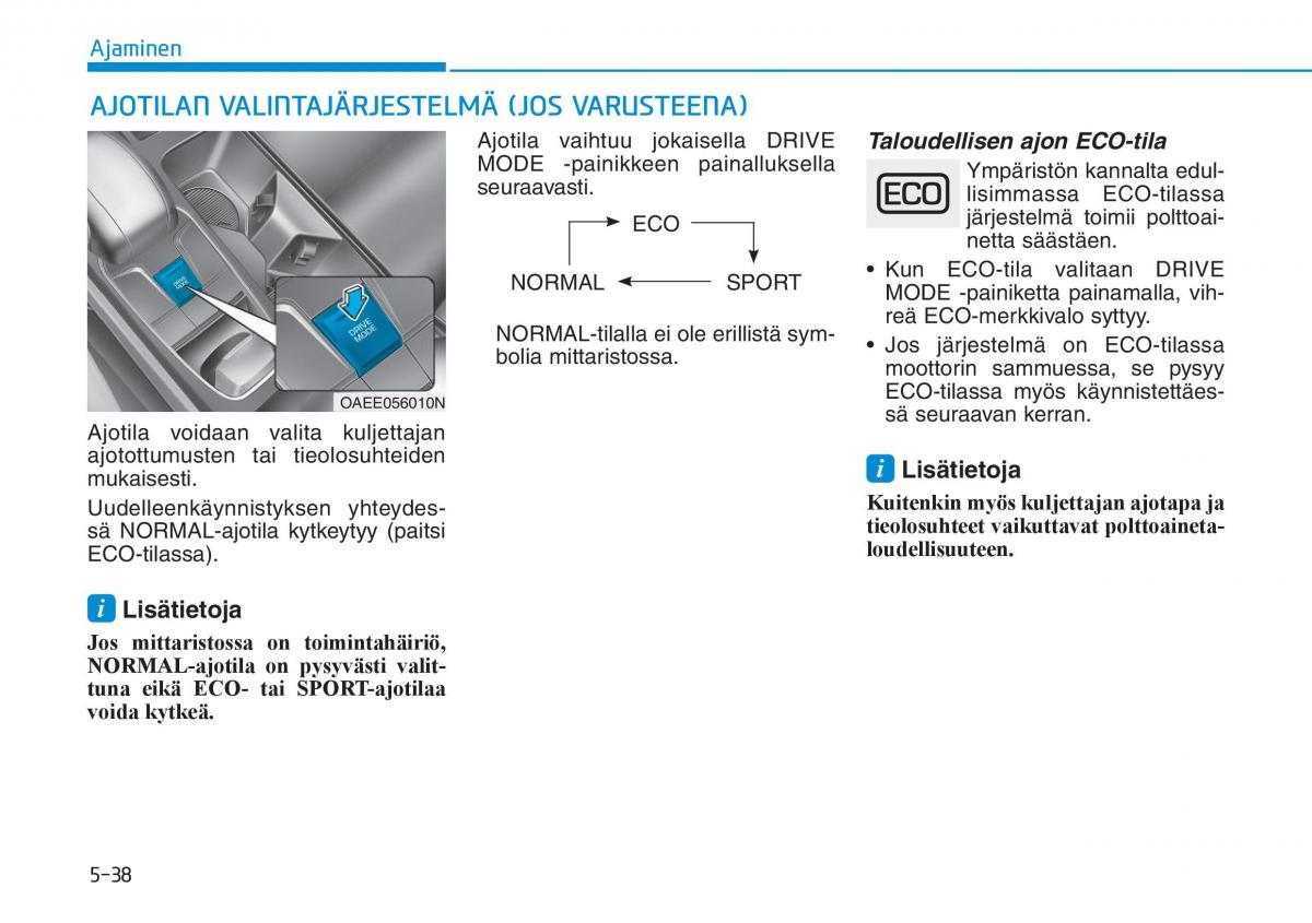 Hyundai Ioniq Electric omistajan kasikirja / page 377