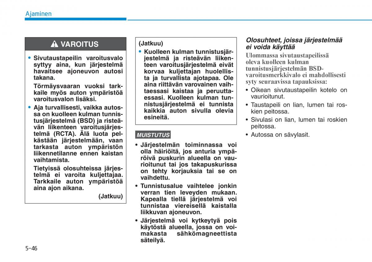 Hyundai Ioniq Electric omistajan kasikirja / page 385