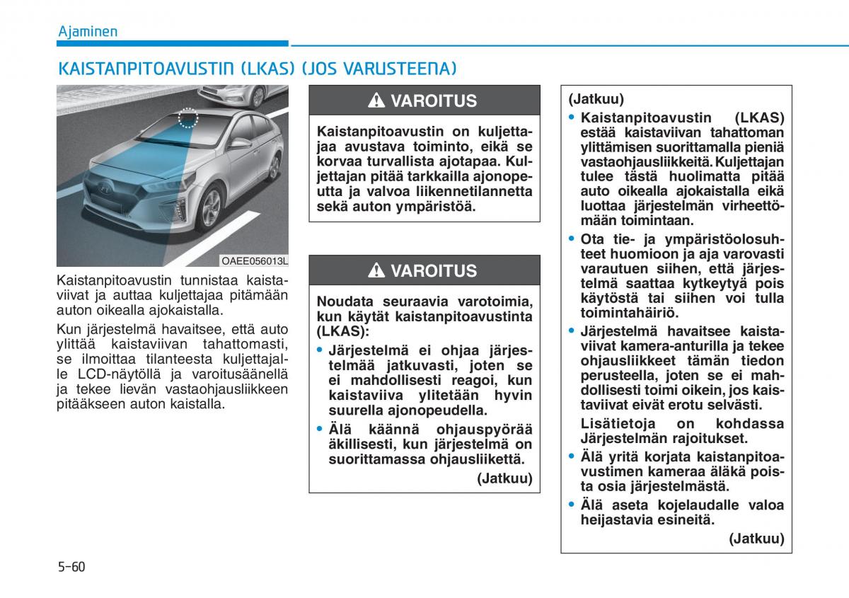 Hyundai Ioniq Electric omistajan kasikirja / page 399