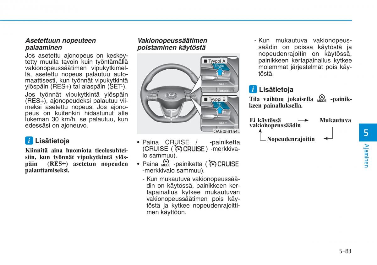 Hyundai Ioniq Electric omistajan kasikirja / page 422