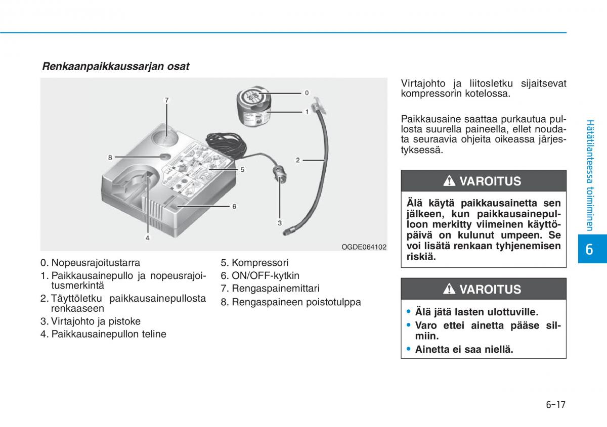 Hyundai Ioniq Electric omistajan kasikirja / page 458