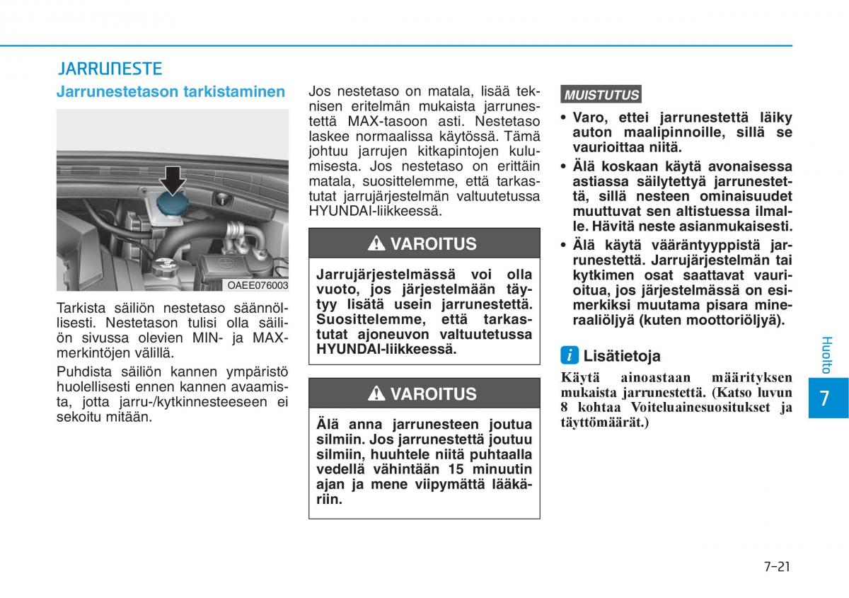 Hyundai Ioniq Electric omistajan kasikirja / page 487