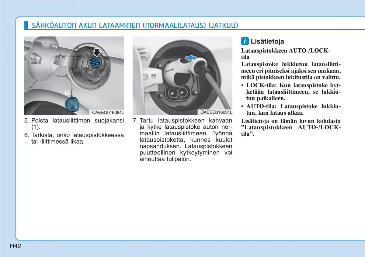 Hyundai Ioniq Electric omistajan kasikirja / page 49