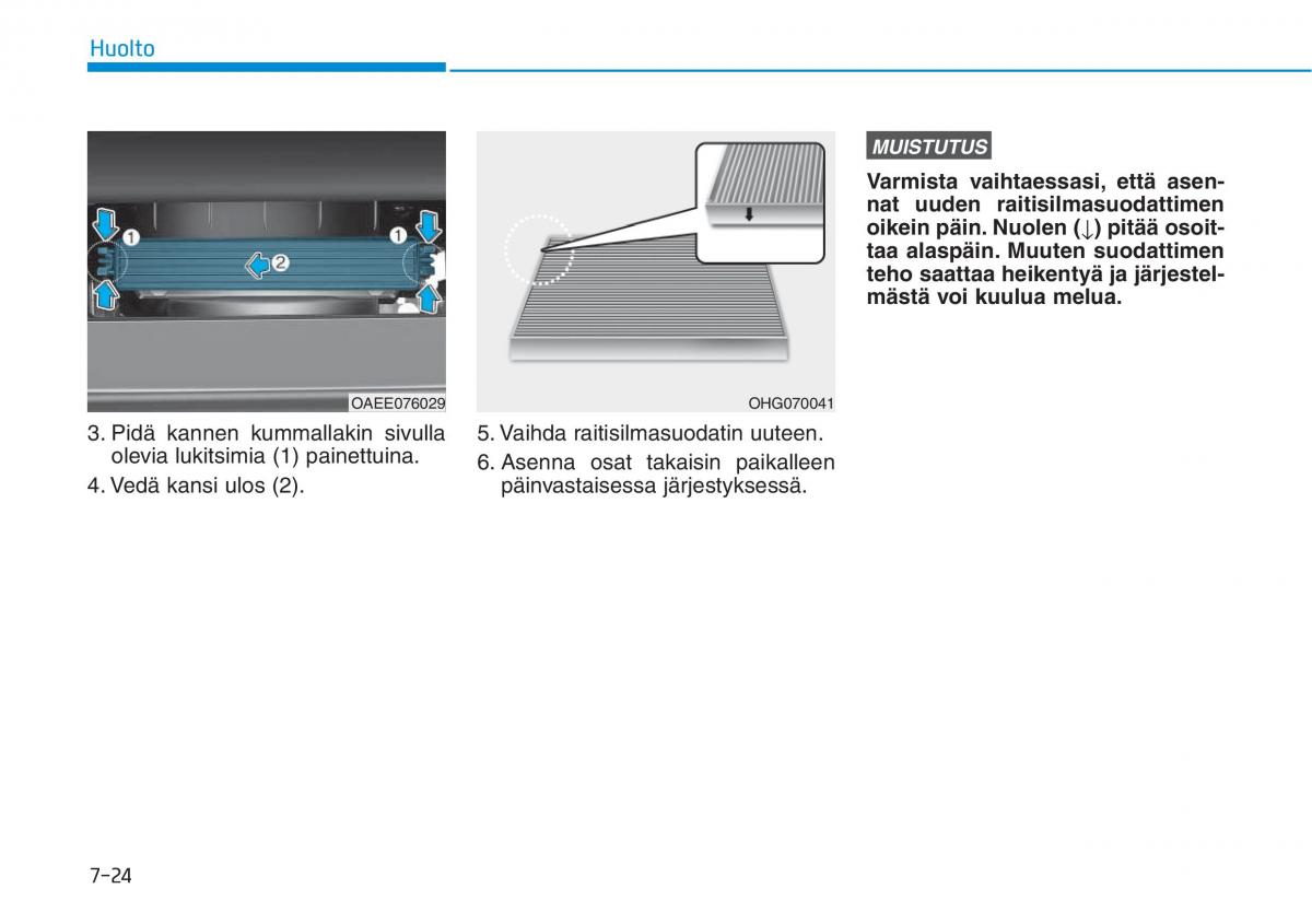 Hyundai Ioniq Electric omistajan kasikirja / page 490